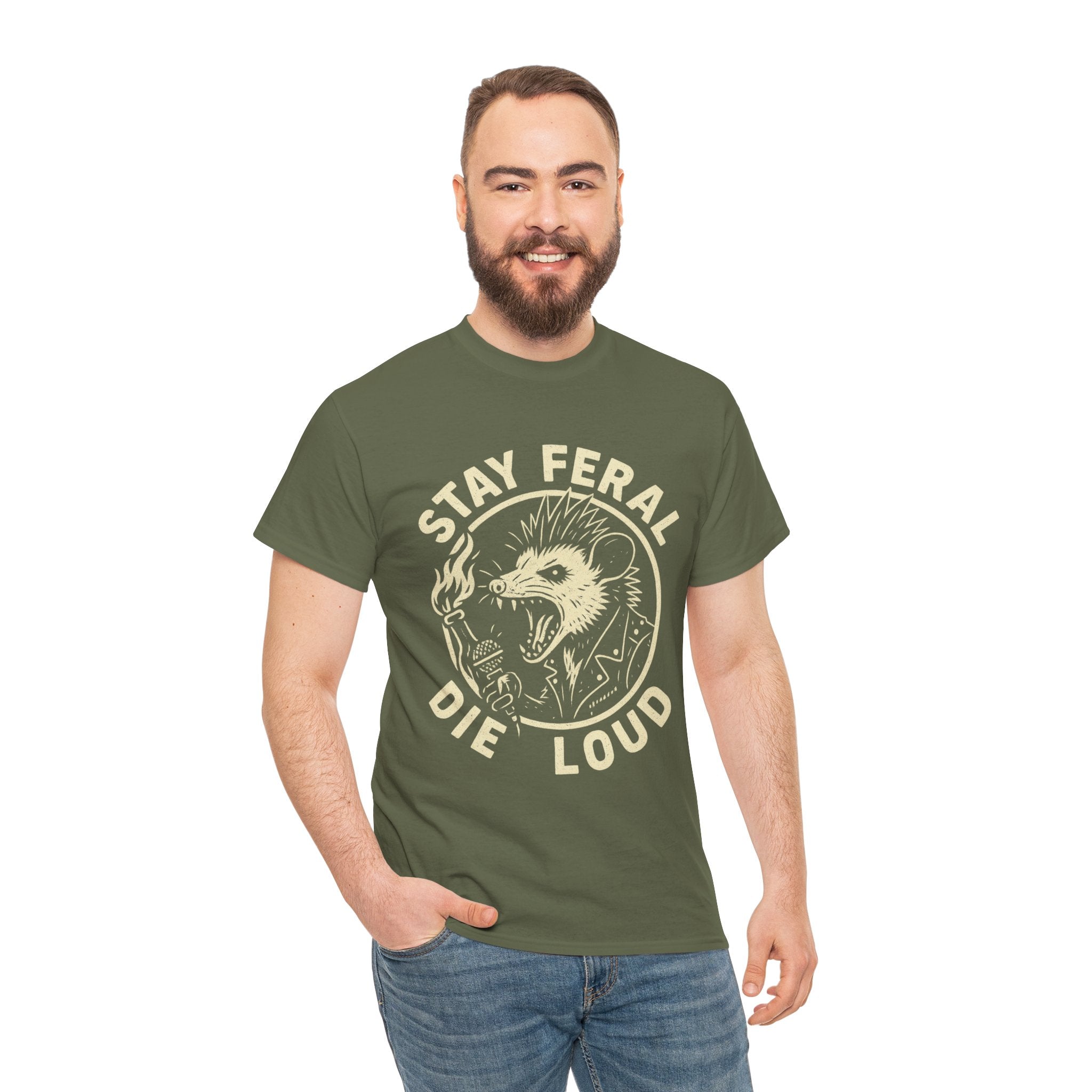 Stay Feral Die Loud Tee