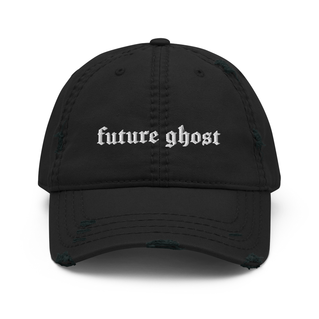 Future Ghost Gothic Distressed Dad Cap