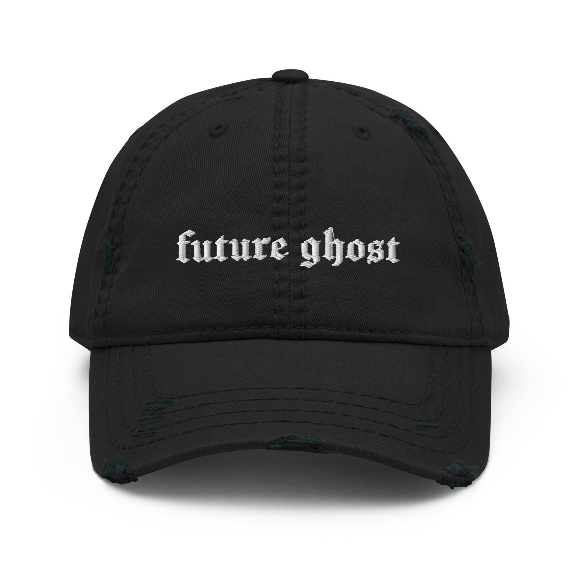 Future Ghost Gothic Distressed Dad Cap